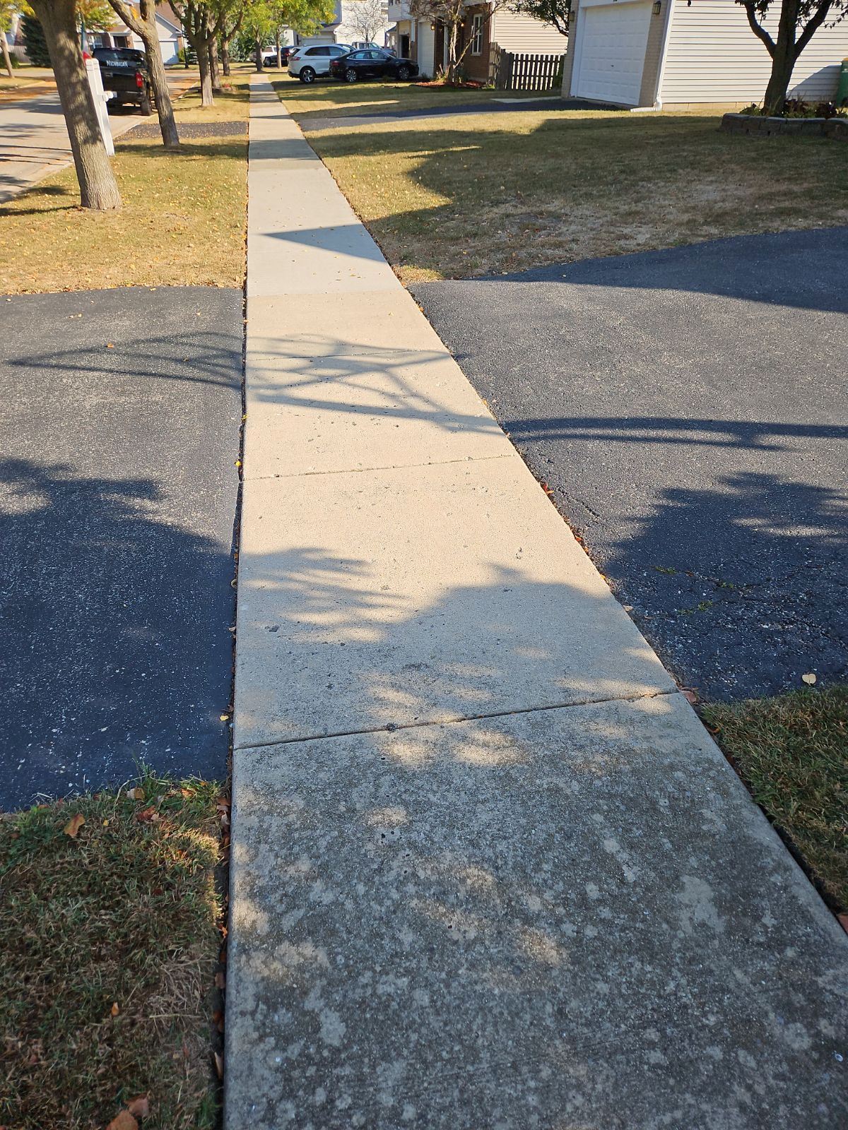 New sidewalk replaced as part of the Sidewalk Repair Program