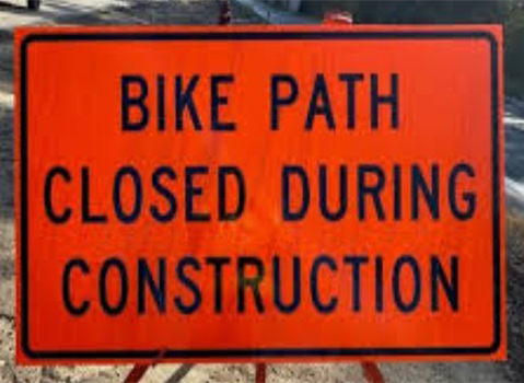 Bike Path Closed