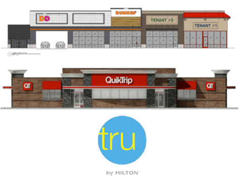 Dunkin, QuikTrip, Hilton Tru