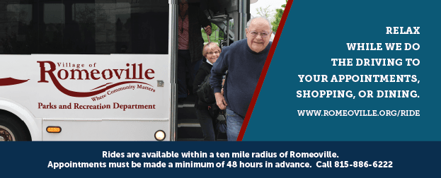 Ride Around Town bus with a lady and man exiting